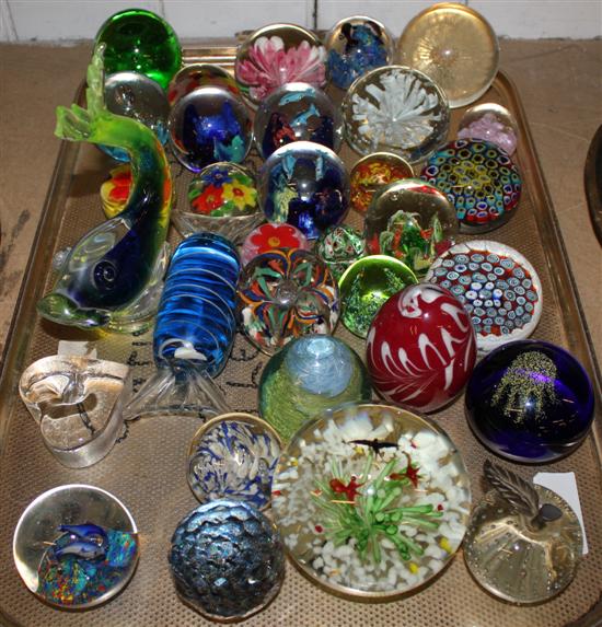 Collection of paperweights